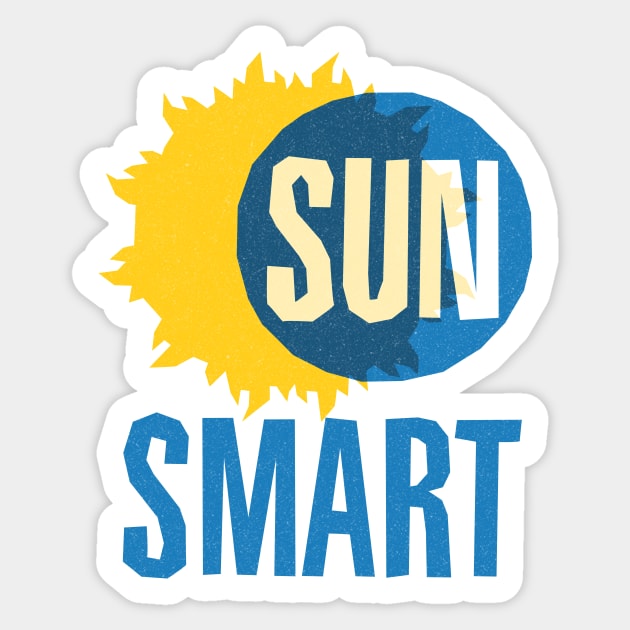 sun smart Sticker by BrownWoodRobot